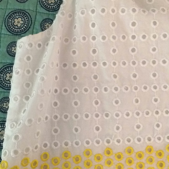 Lisa Perry eyelet blouse size 0 preowned - Picture 7 of 8